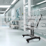 Стойка для телевизора с кронштейном ONKRON 50'-83', мобильная, черная TS1380, фото4