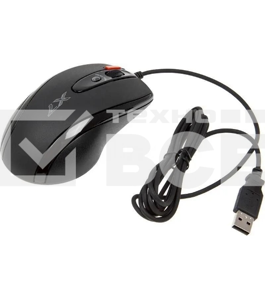 Мышь проводная A4Tech X-718BK черный, 3000 dpi, USB, кнопки - 7