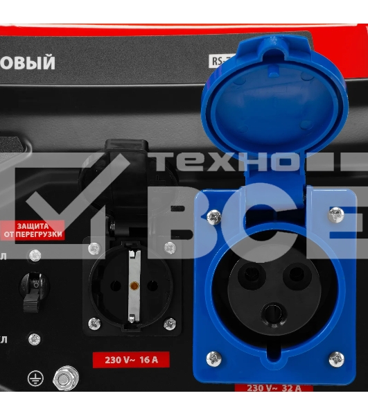 Генератор бензиновый MTX RS-7000E, 6 кВт, 230В, электростартер