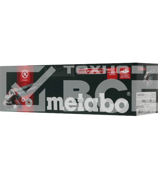 Угловая шлифовальная машина Metabo WEV 11-125 Quick 1100Вт 10500об/мин рез.шпин.:M14 d=125мм (603625000)