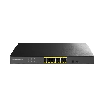Коммутатор CUDY GS1016EPS2, 16×1 Гбит/с PoE+ + 2×1 Гбит/с SFP, настраиваемый, фото 1