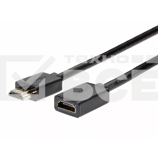 Кабель удлинительный HDMI-19M---HDMI-19F ver 2.0, 2m, TELECOM TCG235MF-2M