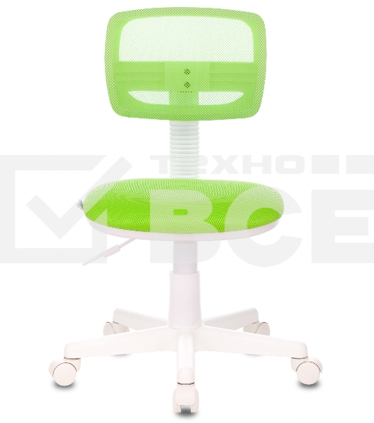 Кресло детское Бюрократ CH-W299/SD/TW-18 TW-03A TW-18 салатовый спинка сетка (пластик белый)