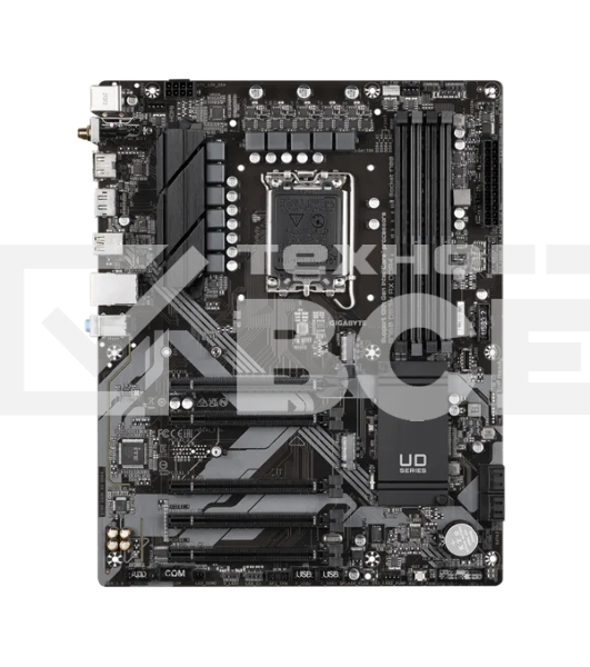 Материнская плата Gigabyte B760 DS3H AX DDR4, LGA 1700, Intel B760, 4xDDR4, 4xSATA, 2xM.2, 1xPCIe 4.0 x16, 4xPCIe 3.0 x1, 1xHDMI, 1xDP, 1x 1Gb LAN, 4xUSB-A 2.0, 1xUSB-A 3.2 Gen 2, 1xUSB-C 3.2 Gen 2, 3x3.5 мм, 7.1, ATX.