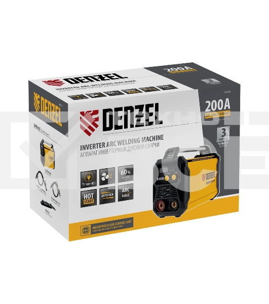 Аппарат инвертор. дуговой сварки DM-200 Standart, 200 А, ПВ 60%  Denzel