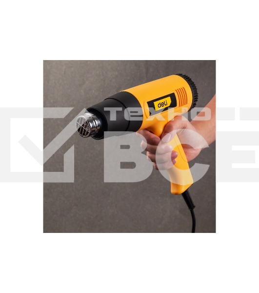 Фен технический Deli DL391201 (2000Вт, рабочая температура 400/600 град.)
