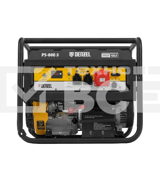 Электрогенератор бензиновый Denzel PS 80 E-3, 6.5 кВт, 85 дБ, 87 кг
