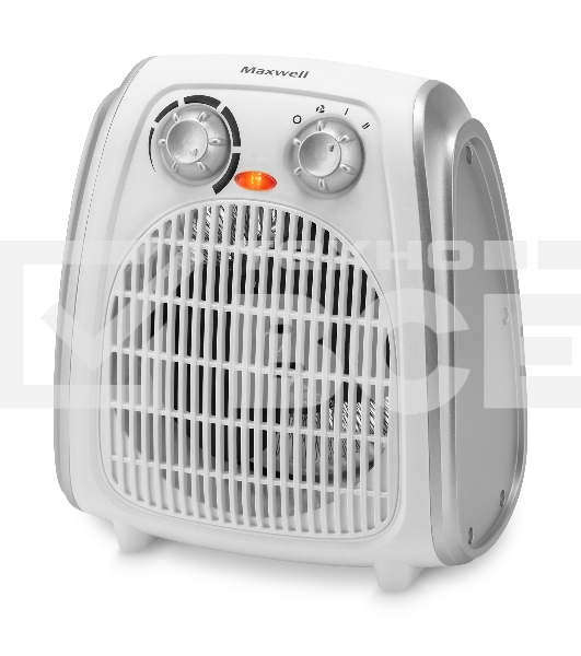 Тепловентилятор Maxwell MW-3458 (W), белый, 1000/2000 Вт, 20 м2, термостат