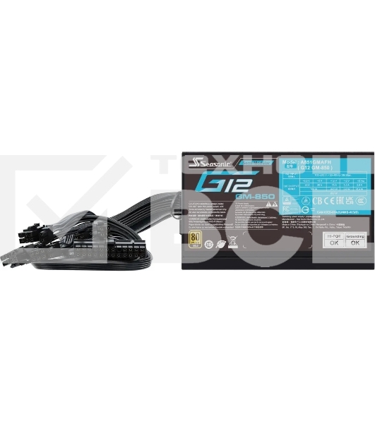 Блок питания Seasonic ATX 850W G12 GM-850 80 PLUS gold (20+4pin) APFC 120мм fan 6xSATA RTL