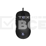 Мышь проводная Rapoo V16RGB черный, 12800 dpi, USB, кнопки - 6, фото 1