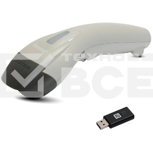 Сканер штрих-кода ручной Mertech CL-610 P2D (4834) 1D/2D имидж, беспроводной, 100 скан/сек, USB-HID; USB-COM - эмуляция; RS-232 - эмуляция; Bluetooth - BLE 5.0, белый