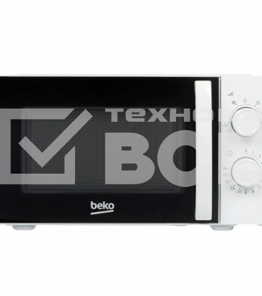 Микроволновая печь Beko SOLO MOC20100W1 белый, 20 л, 700 Вт, переключатели - поворотный механизм