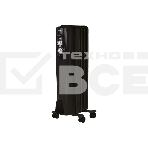 Масляный обогреватель Ballu Classic Black BOH/CL-05BRN 1000 (5 секций) черный, 1000 Вт, 15 м2, термостат, фото 1