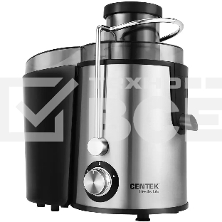 Соковыжималка Centek CT-1209 нержавеющая сталь/черный, 600 Вт