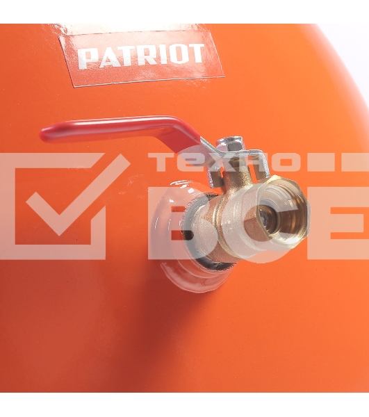 Компрессор Patriot бензиновый KGA 450 L100 - 450 л/мин, 10 бар, 100 л, 7 лс, быстросъем и «елочка» с вентилем