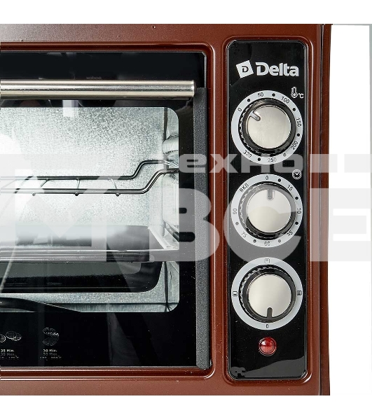 Мини-печь Delta D-0123 коречневый