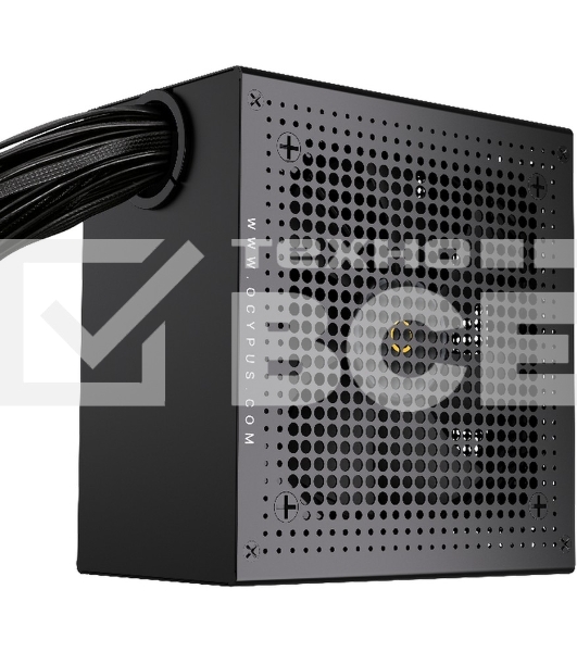 Блок питания 850W Ocypus Delta P850 (ATX, 80+ Bronze, APFC, 20+4 pin, 120мм fan, PCI-E 6+2Px3, 8xSATA) (Delta-P850-B1FDBK024X-EU)
