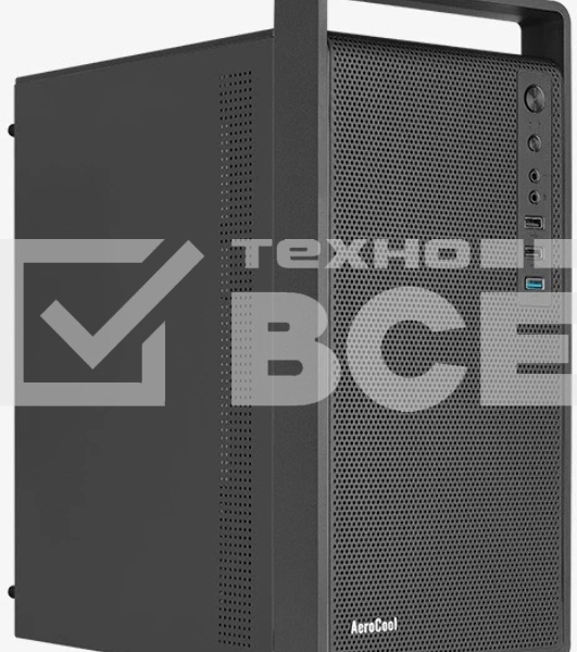 Компьютерный корпус MiniTower Aerocool/Formula CS-109-S-BK-v1 (mATX, USB3x1, USB2x2, 120мм fan,без БП) (4711099472390)