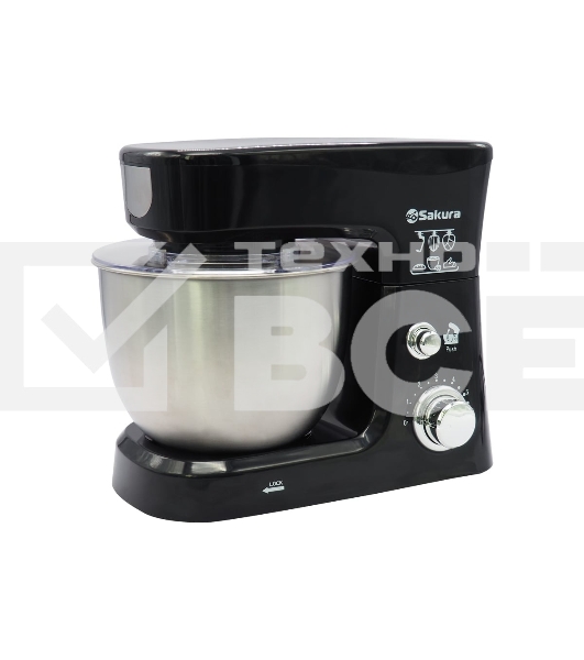 Миксер Sakura с чашей SA-6327BK планетарный