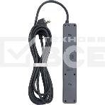 Сетевой фильтр Powercom SP-01 USB2A1CW 3,0М 3.0 м, 4 розетки, белый/серый, коробка, фото5