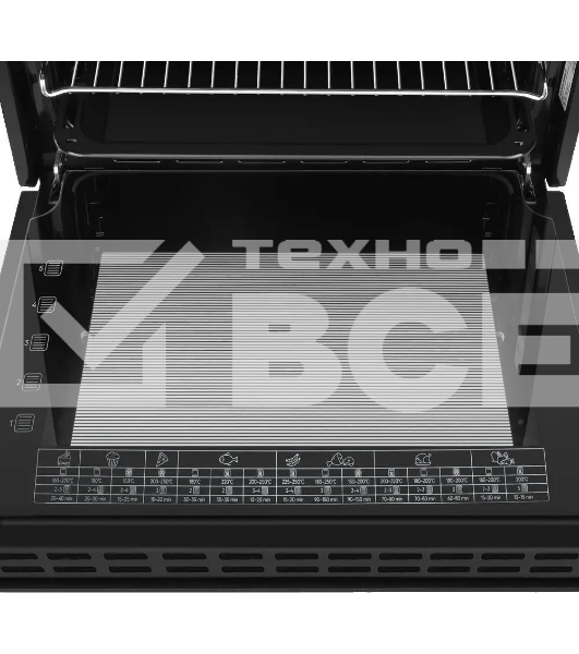 Шкаф духовой электрический Maunfeld AEOH60102B, 60л, дверца с 3 стеклами, черный