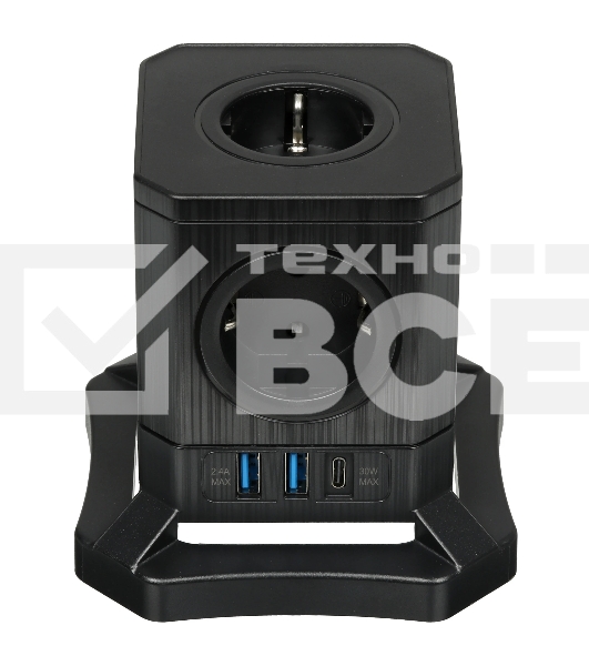 Сетевой фильтр HARPER UCH-730 Black PD3.0