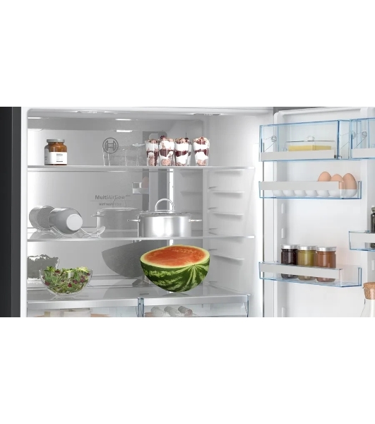 Холодильник Bosch KGP86AXB0N черный двухкамерный 419/202л морозилка снизу, No Frost