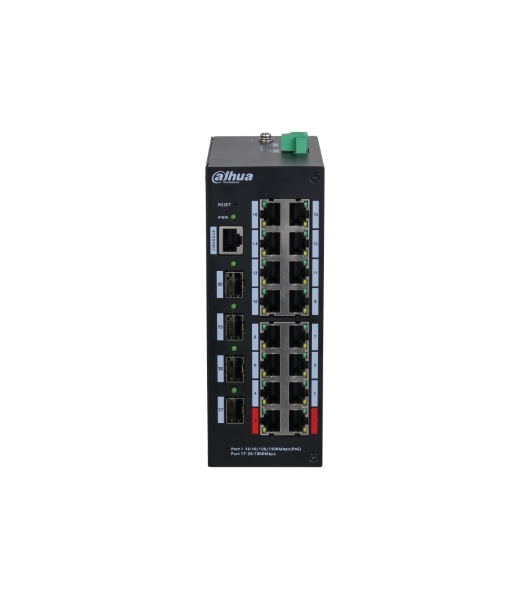 Коммутатор Dahua DH-HS4420-16GT-190, 16×1 Гбит/с + 4×1 Гбит/с SFP, управляемый