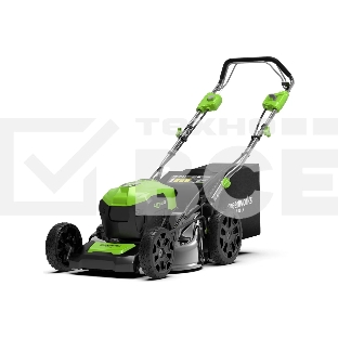 Газонокосилка аккумуляторная  GreenWorks GD40LM46SP 40В, 46см, самоходная (c аккумуляторной батареей 4АЧ и зарядным устройством) (2506807UB)