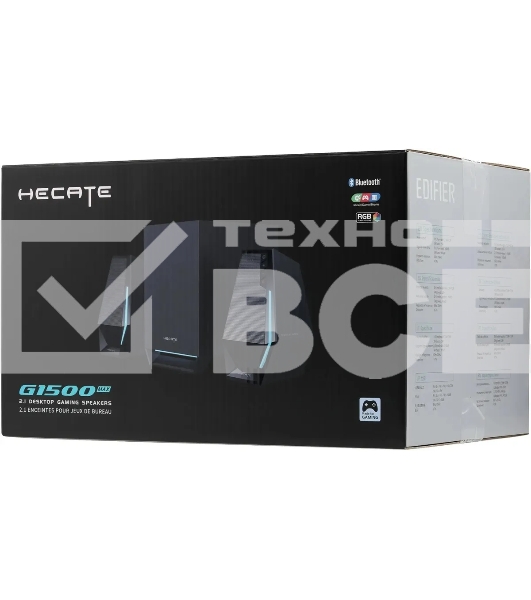 Акустическая система Edifier G1500 MAX 2.1 черный 30Вт BT