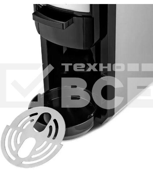 Кофеварка Kitfort КТ-7192 1450Вт серебристый/черный