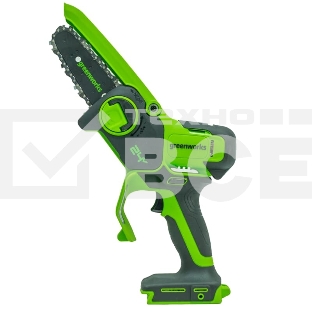 Цепная мини пила GreenWorks G24MCS10K2 аккумуляторная, 24v, 10 см, c АКБ 2АЧ и ЗУ (2008207UA)