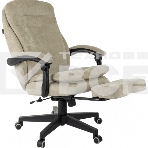 Кресло руководителя Бюрократ T-9950MSG-F Fabric песочный Light-21, крестов. пластик, подст. для ног, фото19