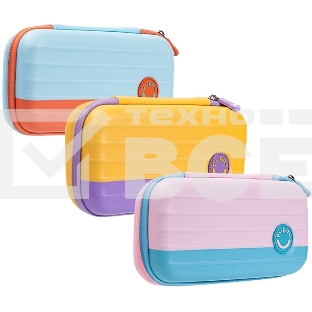 Пенал Deli BC288B Pupal ассорти 1отд. 230x110x55мм EVA