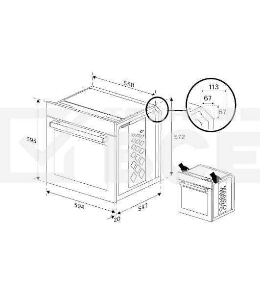 Встраиваемый духовой шкаф Beko BCBIS17300KSBMPS черный