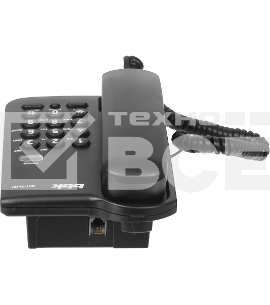 Телефон проводной BBK BKT-74 RU черный