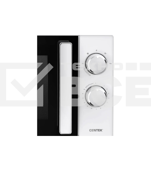 Микроволновая печь Centek CT-1560 белый, 20 л, 700 Вт, переключатели - поворотный механизм