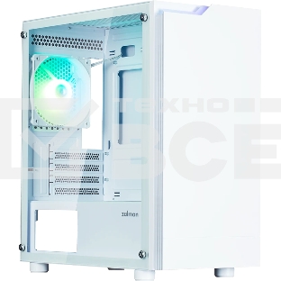 Компьютерный корпус Zalman T4 PLUS, MATX, белый, WINDOW, 1 x Combo (3.5'' or 2.5''), 1x3.5'', 2x2.5