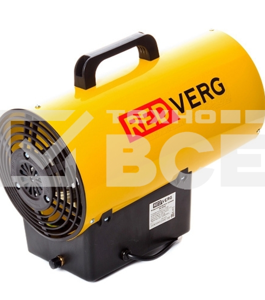 Тепловая пушка газовая RedVerg RD-GH12 1200Вт желтый/черный
