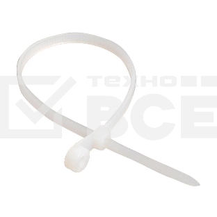 Хомут кабельный ИЭК UHH40-4-100-100 3.5х100 нейл. белый с отвер. для креп. ХОК (уп. 100 шт)