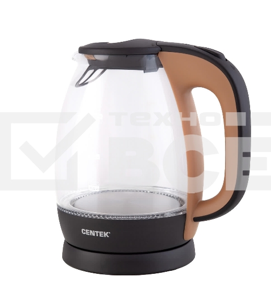 Чайник электрический Centek CT-0056 кофейно-бежевый, 1,7л, 2200Вт (в уп. 6 шт)