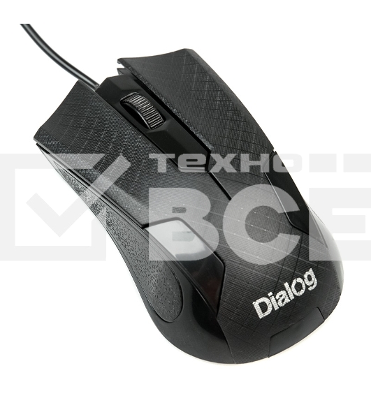 Мышь проводная Dialog Pointer MOP-08U черный, 800 dpi, USB, кнопки - 3