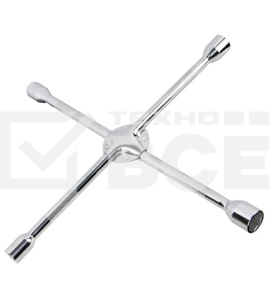 Крестообразный балонный усиленный ключ Deli DL4416 длина 400мм, головки 17x19x21x23мм, сталь Cr-V