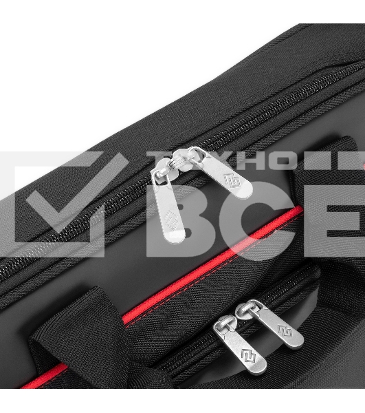 Сумка для ноутбука 15.6' Digma HC-212 черный/красный полиэстер (HC212BKR)