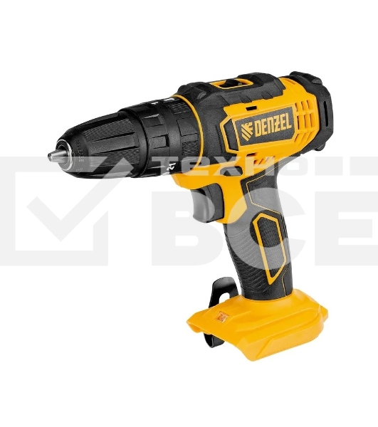 Дрель-шуруповерт Denzel CID-18-0, Аккумуляторная, 18В, Без АКБ и ЗУ, Ударная, Кейс