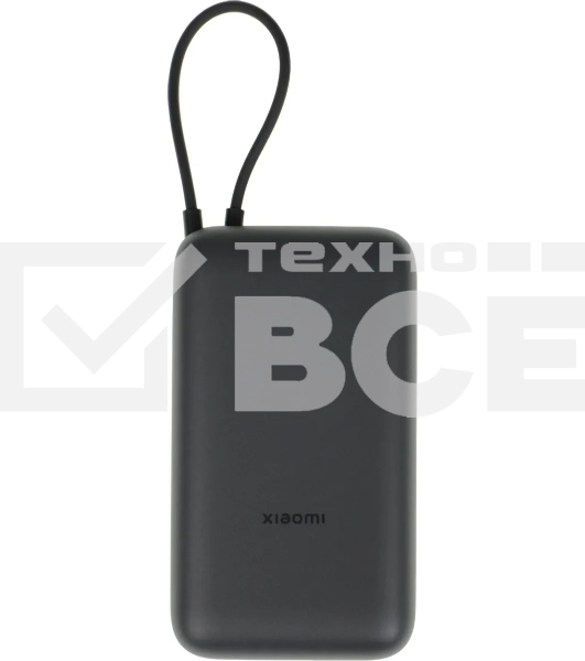 Портативный аккумулятор Xiaomi BHR9740GL 20000mAh QC3.0/PD2.0 22.5W 3A USB-A/USB-C темно-серый