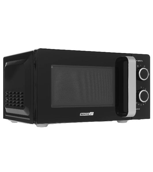 Микроволновая печь Renova MMS-20B1 черный, 20 л, 700 Вт, переключатели - поворотный механизм