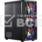 Компьютерный корпус Aerocool / Formula MANA черный без БП ATX 6x120mm 2xUSB2.0 1xUSB3.0 audio bott PSU, фото 1