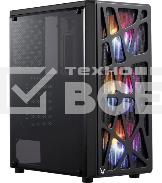 Компьютерный корпус Aerocool / Formula MANA черный без БП ATX 6x120mm 2xUSB2.0 1xUSB3.0 audio bott PSU