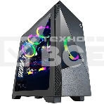 Компьютерный корпус Azza Eclipse черный без БП ATX 9x120mm 5x140mm 2xUSB2.0 1xUSB3.0 audio bott PSU, фото 1